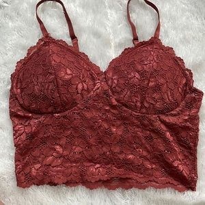 Maroon bralette size S